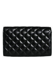 Versace Black Quilted Nappa Leather Crossbody Shoulder Bag