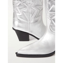 Paris Texas Gray Leather Boot