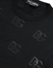 Dolce & Gabbana Black DG Logo Pullover Sweatshirt Sweater