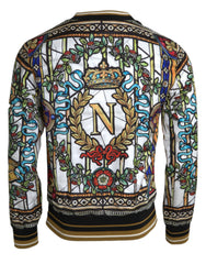 Dolce & Gabbana Napoleon Print Crew Neck Pullover Sweater