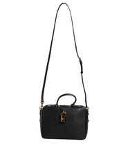 Dolce & Gabbana Black Calfskin Leather Welcome Handbag Bag