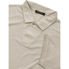 Loro Piana Gray Cotton Polo Shirt