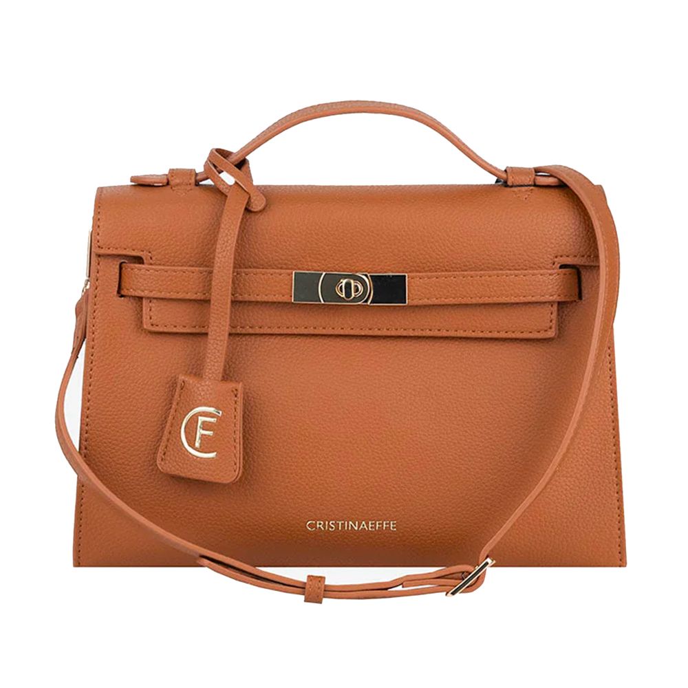 CRISTINAEFFE Brown Artificial Leather Women Crossbody Bag