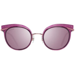 Swarovski Purple Metal And Plastic Sunglasses