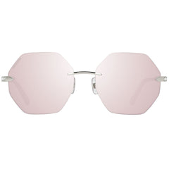 Swarovski Silver Metal Sunglasses