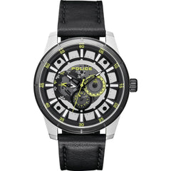 Police Black Leather Watch