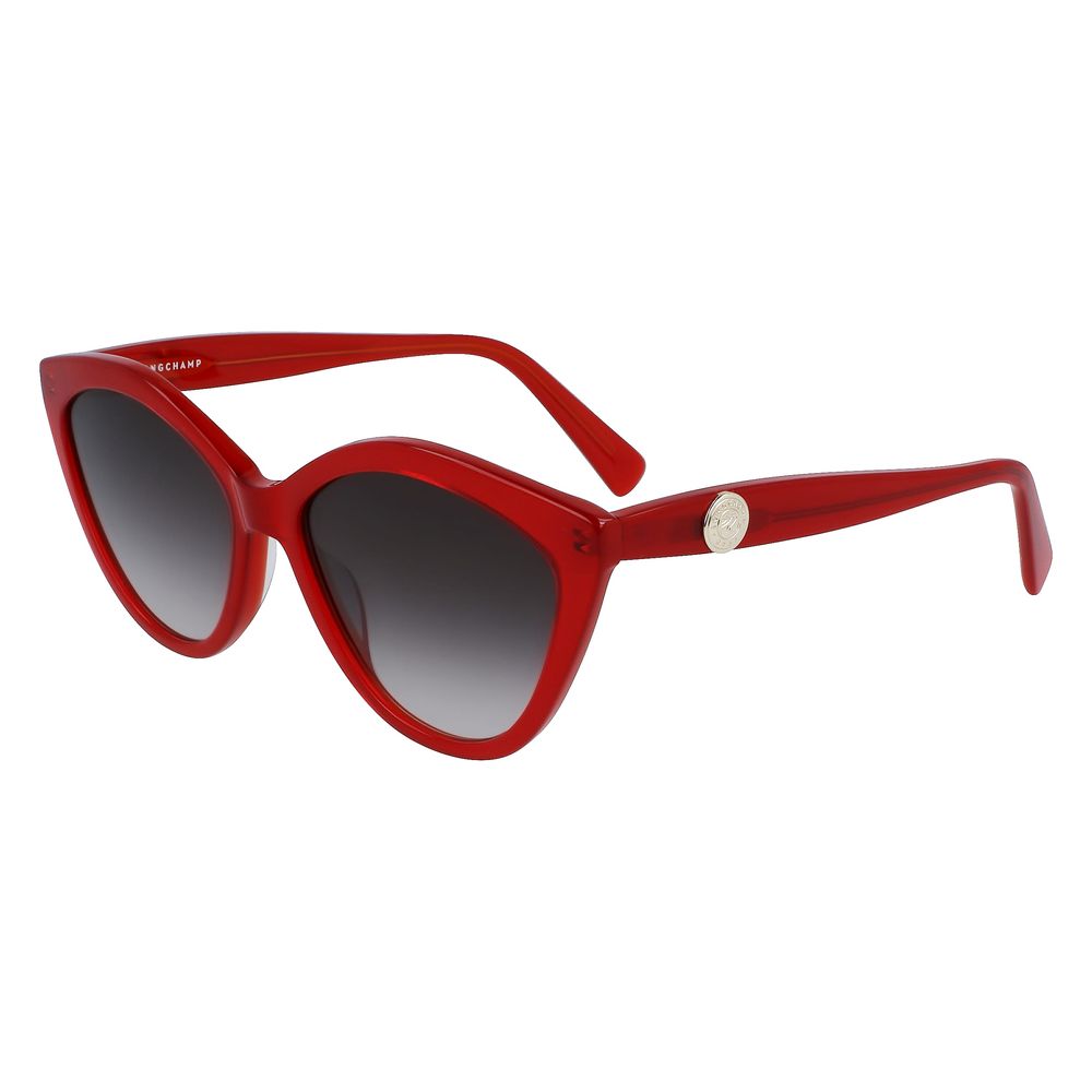 Longchamp Red Acetate Sunglasses