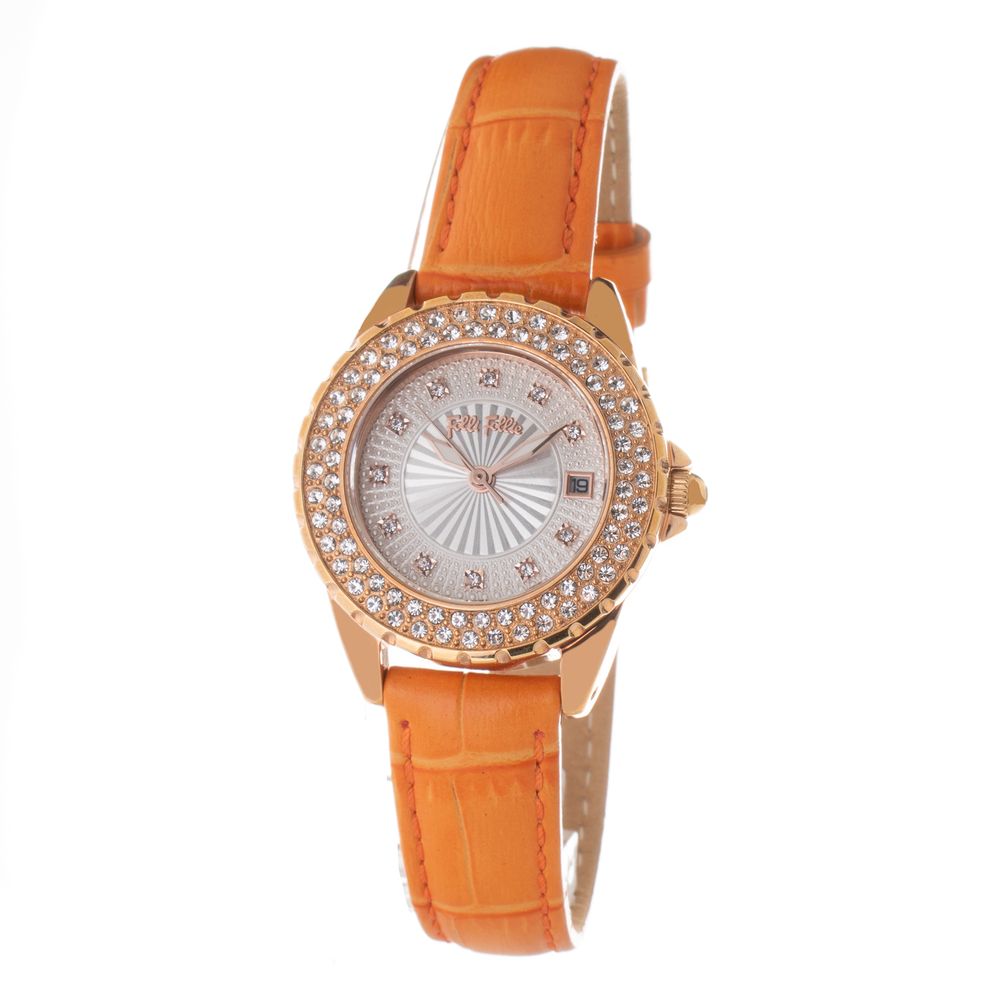 Folli Follie Orange Leather Watch