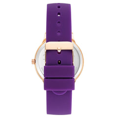 Juicy Couture Purple Silicone Watch