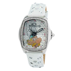 Chronotech White Leather Watch