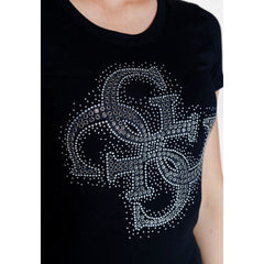 Guess Black Cotton Tops & T-Shirt