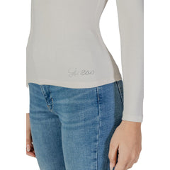 Guess Cream Viscose Tops & T-Shirt