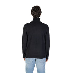 Gas Black Cotton Sweater