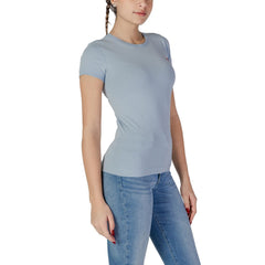 Guess Blue Cotton Tops & T-Shirt