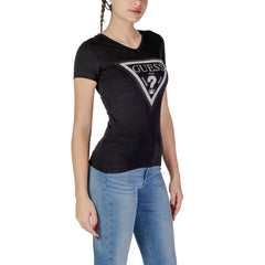 Guess Black Cotton Tops & T-Shirt