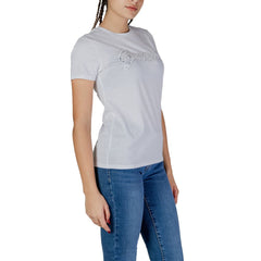 Guess White Cotton Tops & T-Shirt