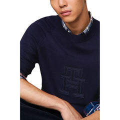 Tommy Hilfiger Blue Cotton Sweater