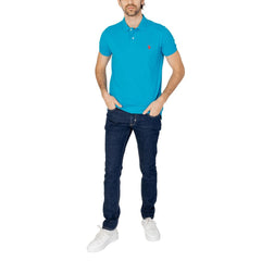 U.S. POLO ASSN. Blue Cotton Polo Shirt