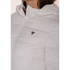 Guess Active White Polyester Jackets & Coat