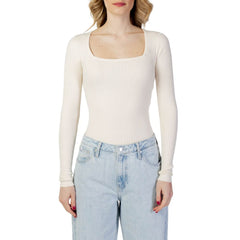 Vero Moda Cream Viscose Tops & T-Shirt