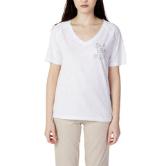 Blauer White Cotton Tops & T-Shirt