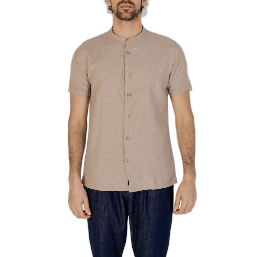 Hamaki-Ho Beige Linen Shirt