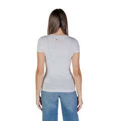 Guess White Cotton Tops & T-Shirt