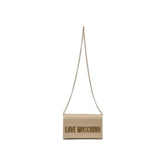 Love Moschino Gold Polyethylene Handbag