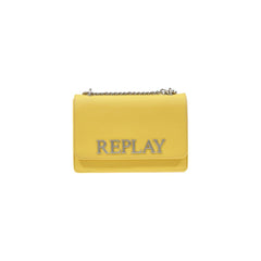 Replay Yellow Polyester Handbag