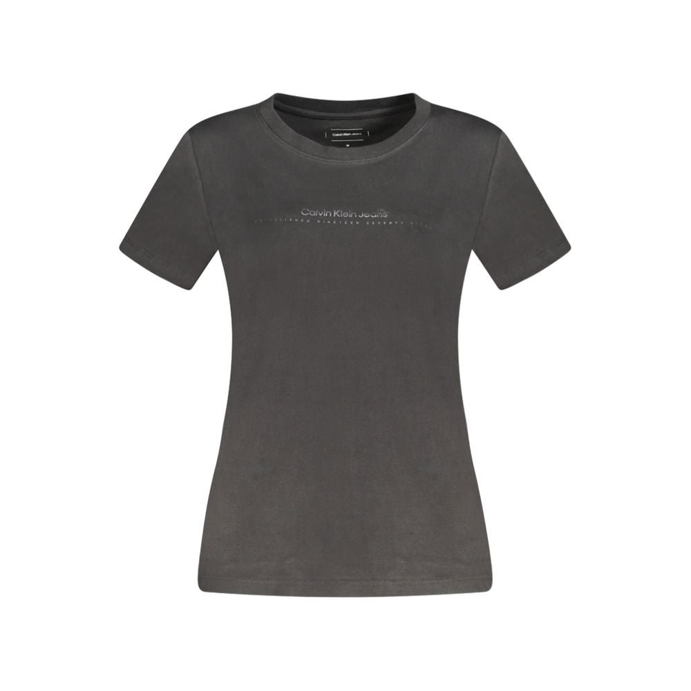 Calvin Klein Black Cotton Tops & T-Shirt