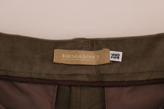 Ermanno Scervino Chic Brown Bermuda Elegance