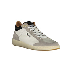 Blauer Sleek White Sneakers with Contrast Details