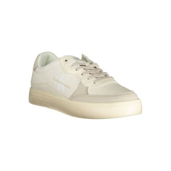 Calvin Klein Elegant White Sneakers with Contrast Accents