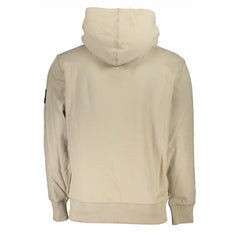 Calvin Klein Beige Cotton Hooded Sweatshirt