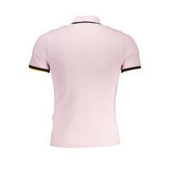 K-WAY Chic Pink Polo with Contrast Detailing