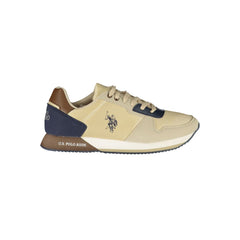 U.S. POLO ASSN. Chic Beige Sneakers with Sporty Contrast Details