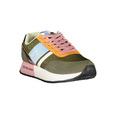 U.S. POLO ASSN. Chic Green Lace-Up Sneakers with Logo Detail