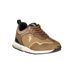 U.S. POLO ASSN. Elegant Sporty Lace-Up Sneakers in Brown