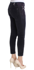 Costume National Purple Cropped Corduroys Jeans