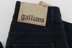 John Galliano Blue Slim Fit Cotton Stretch Denim Jeans