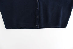 Ermanno Scervino Blue Cashmere Cardigan Sweater