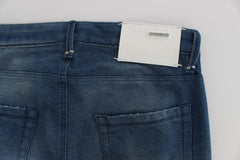 Acht Blue Wash Denim Cotton Stretch Slim Fit Jeans