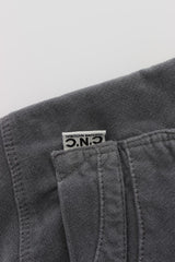 Costume National Gray Cotton Super Slim Corduroys Jeans