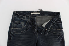 Ermanno Scervino Blue Cotton Blend Slim Fit Jeans