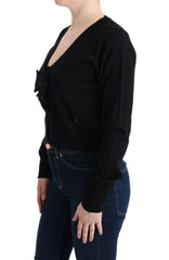 MARGHI LO' Black Wool Blouse Sweater