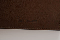 Billionaire Italian Couture Brown Leather Cardholder Wallet