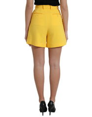 Dolce & Gabbana High Waist Bermuda Shorts in Sunshine Yellow