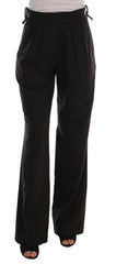 Ermanno Scervino Brown Wool Flared Pants