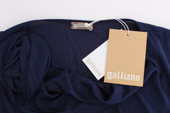 John Galliano Blue top sleeveless blouse