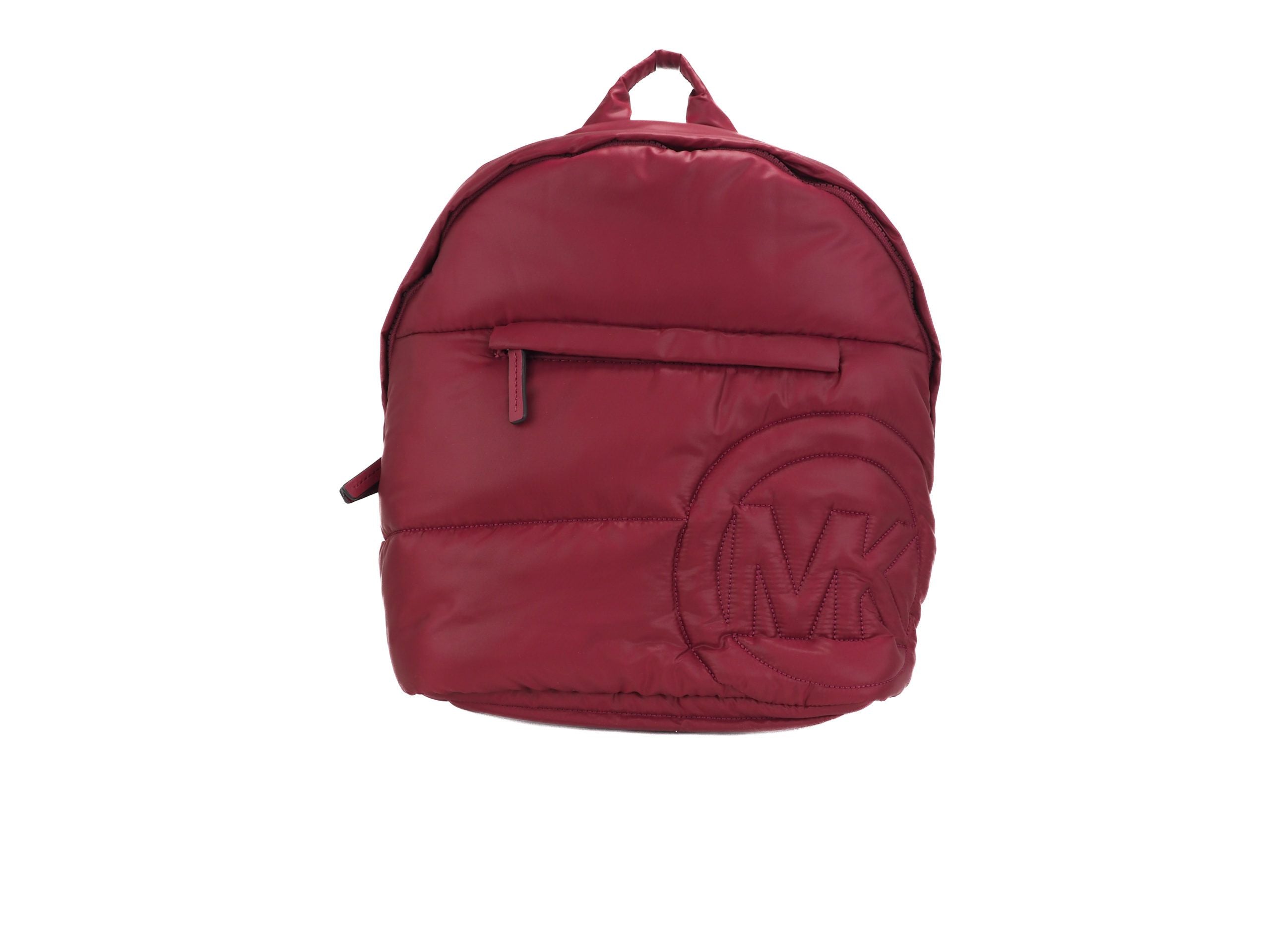 Michael Kors Rae Medium Quilted Nylon Fabric Backpack Bookbag (Berry)